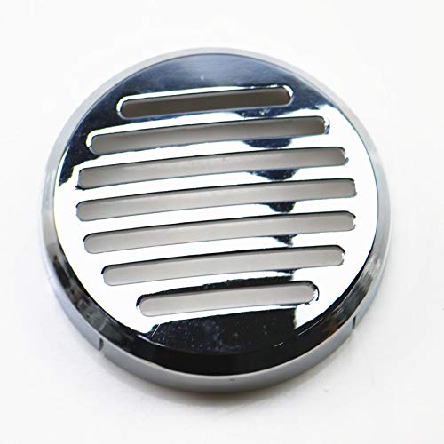 Chrome Motorcycle Round Grill Horn Cover for Honda VT VF750 Magna VLX600 VTX1300 1800 Shadow Cruiser Chopper Custom - Durable & Stylish Upgrade for Bike Protection & Aesthetics - Perfect for Road Trips, Custom Builds & Motorcycle Shows