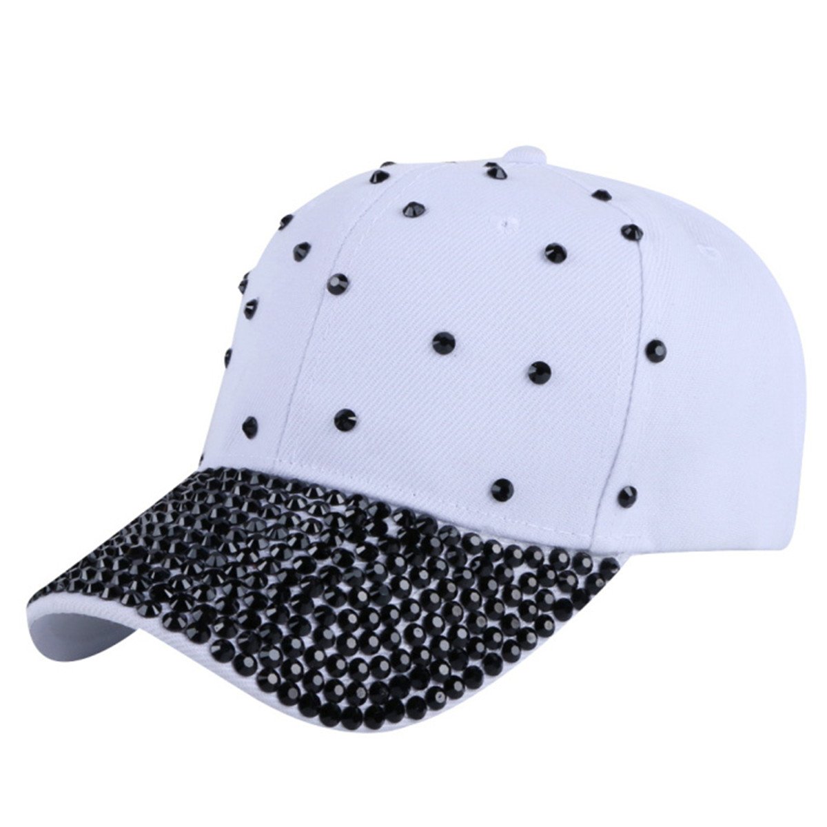 Sparkling Rhinestone Baseball Caps for Women & Men - Adjustable Snapback Dad Hats & Trucker Hats - Fashion Bling Accessories for Parties, Concerts, and Daily Wear