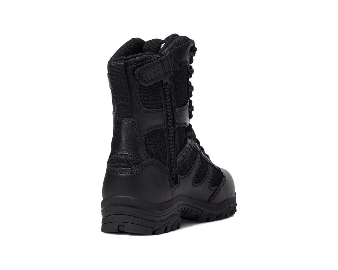 Deuce Series 8 Tactical Waterproof Zip Boots - Military Grade Combat Footwear for Outdoor Hiking, Hunting & Survival Scenarios