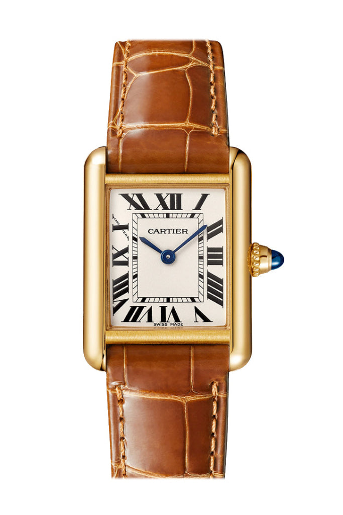 Cartier Tank Louis Yellow Gold Silver Dial Watch W1529856 - Luxury Swiss Timepiece for Men, Elegant Dress Watch for Formal Events & Business Occasions