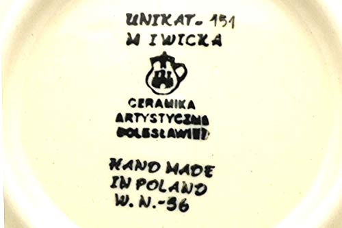 Polish Pottery Mug 15oz Bubble Unikat - Handmade Ceramic Cup for Coffee & Tea