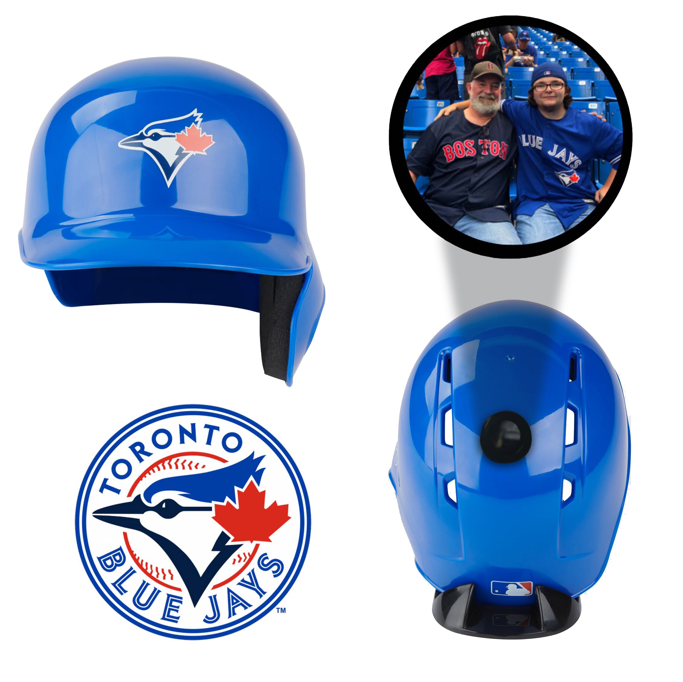 Toronto Blue Jays MLB Collectible Mini Batting Helmet - Officially Licensed Baseball Memorabilia for Fans & Collectors - Perfect for Display, Gifts, and Game Room Decor