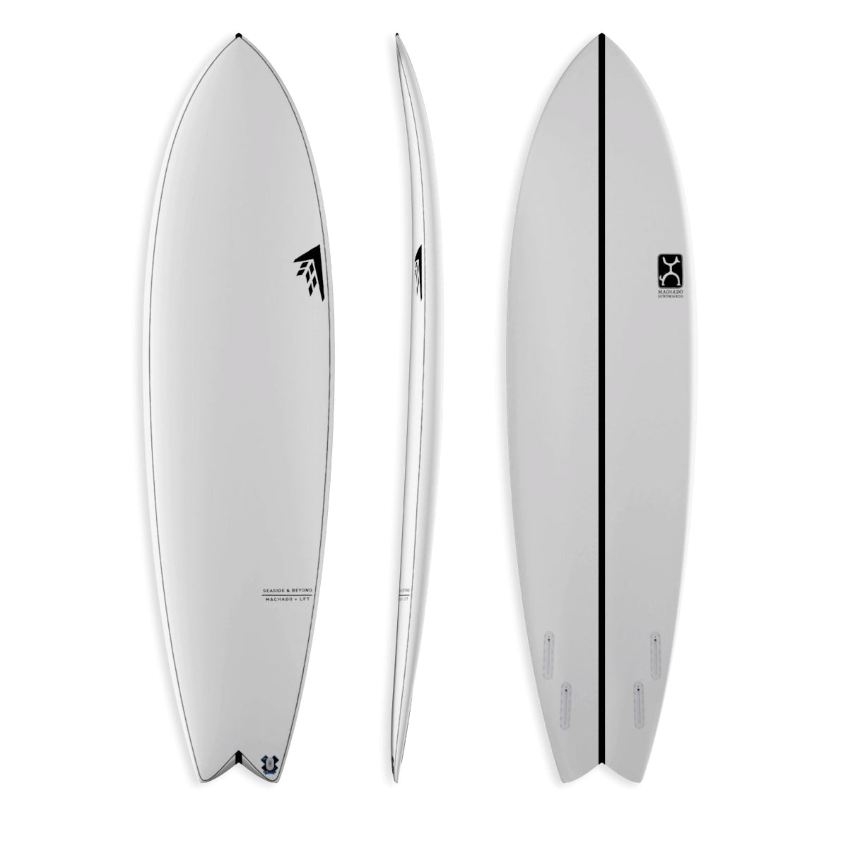 Machado Seaside & Beyond 6'8 Surfboard with Futures Fins - Perfect for Surfing, Beach Adventures & Outdoor Fun
