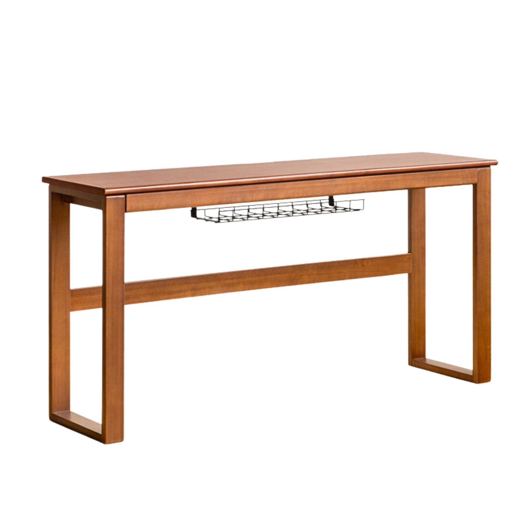 55.1x15.7x29.5 inch / 140x40x75 cm / Teak color / Poplar Desk