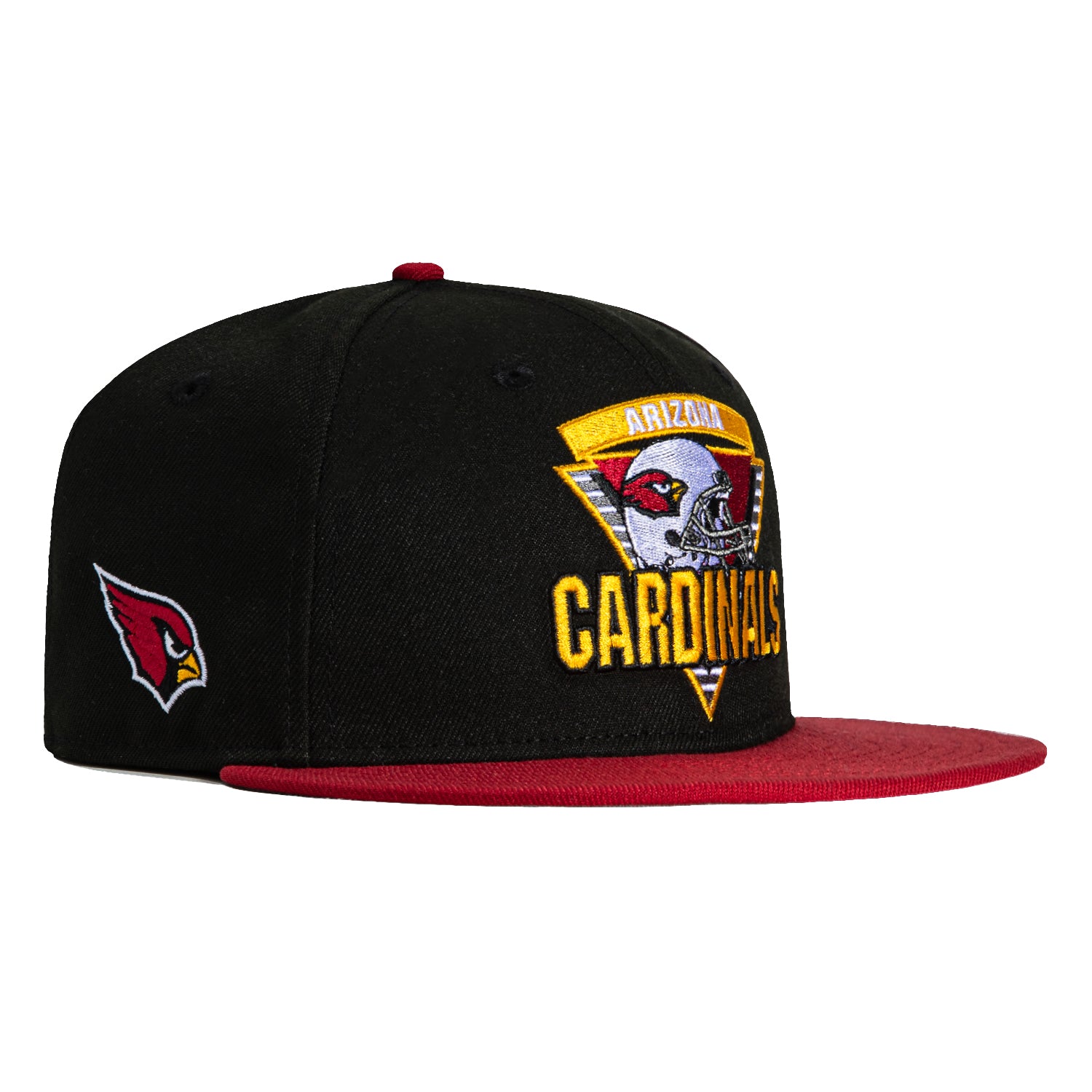 New Era 59Fifty Arizona Cardinals Logo Patch Snapback Hat - Black & Red Adjustable Baseball Cap for Men & Women | Perfect for NFL Games, Tailgating & Sports Fan Gifts