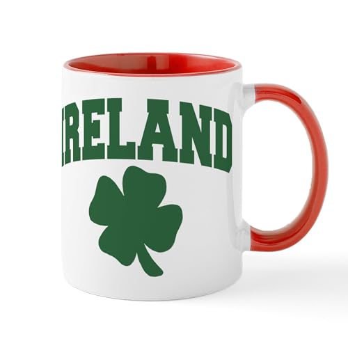White/Red Inside - Ireland Shamrock Mug