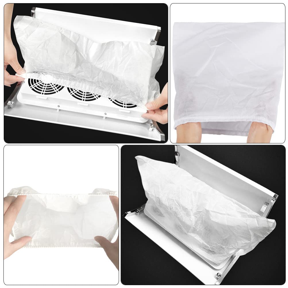 12Pcs Nail Dust Collector Bags for Manicure - Vacuum Cleaner Accessories, Dust Suction Storage Bags for Nail Salon & Home Nail Care - Reusable Nail Art Dust Removal Bags for Professional & DIY Use