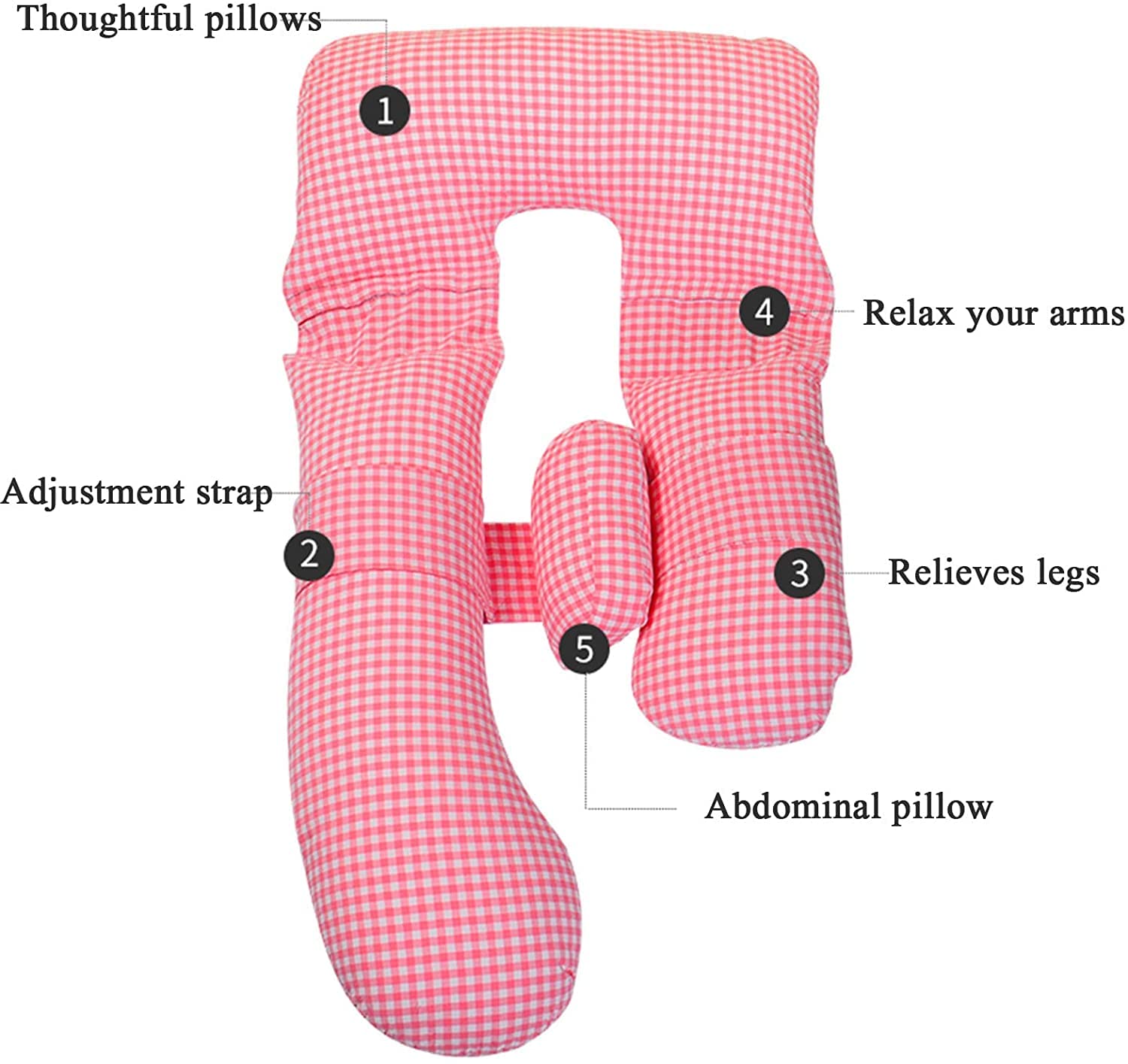 Extra Large & Wide Maternity Body Pillow with Adjustable Support & Removable Cooling Cover - Perfect for Pregnancy Comfort, Back Pain Relief & Side Sleeping (Ideal for All Trimesters)