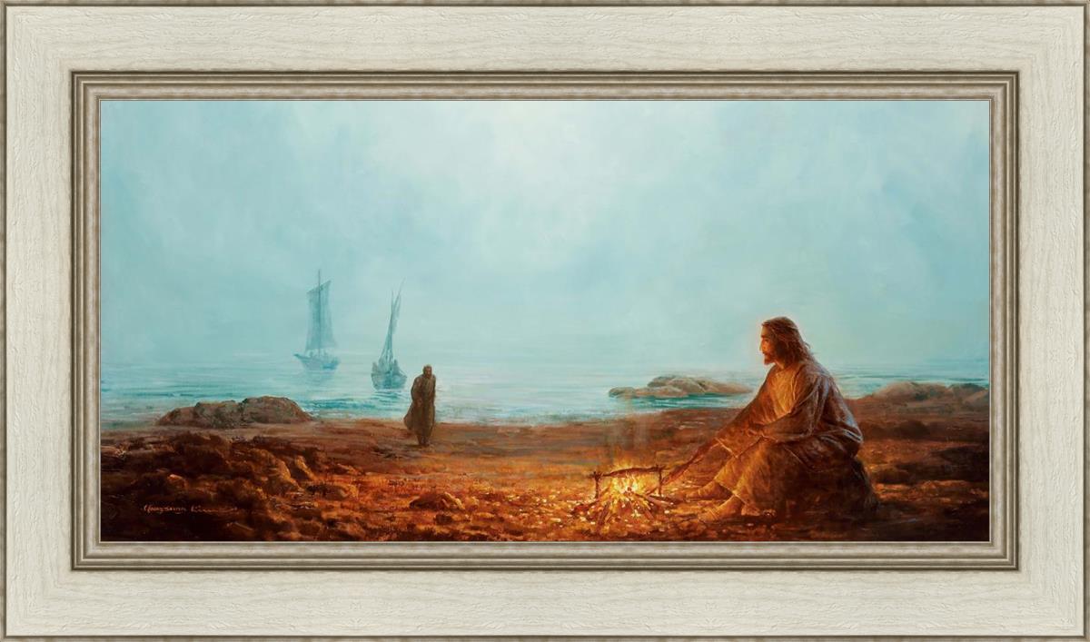 By The Shore By Yongsung Kim - Coastal Wall Art Print for Beach House Decor, Ocean Themed Living Room & Bedroom
