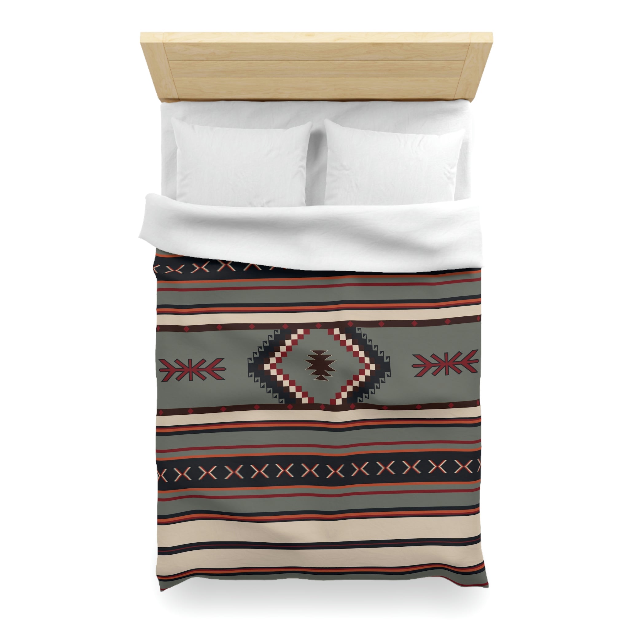 Mohave Desert Microfiber Duvet Cover Set - Southwestern Style King/Queen Bedding - Soft Breathable Comforter Cover for Southwest Home Decor & Desert Themed Bedroom
