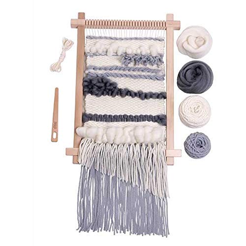 Ashford Weaving Starter Kit (Monochrome) - Complete Beginner Weaving Loom Set for DIY Crafts, Home Decor & Gift Making - Perfect for Wall Hangings, Scarves & Textile Art Projects