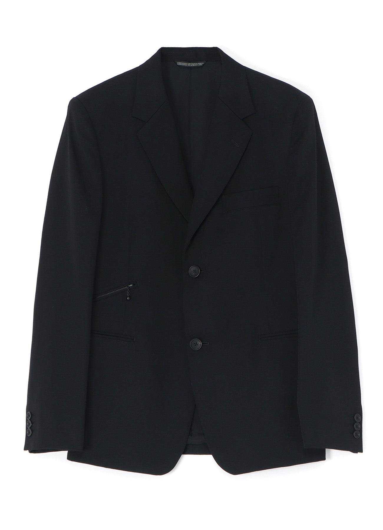 Men's Wool Gabardine 2-Button Suit Jacket - Classic Business Blazer for Office, Weddings & Formal Events