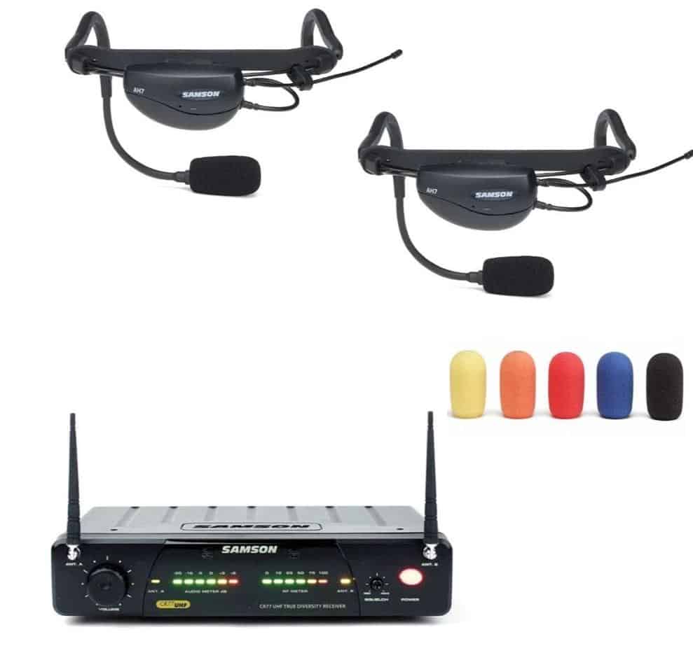 Samson Airline 77 Professional Wireless Microphone System with Headset Mic - Perfect for Live Performances, Karaoke, Public Speaking & Streaming