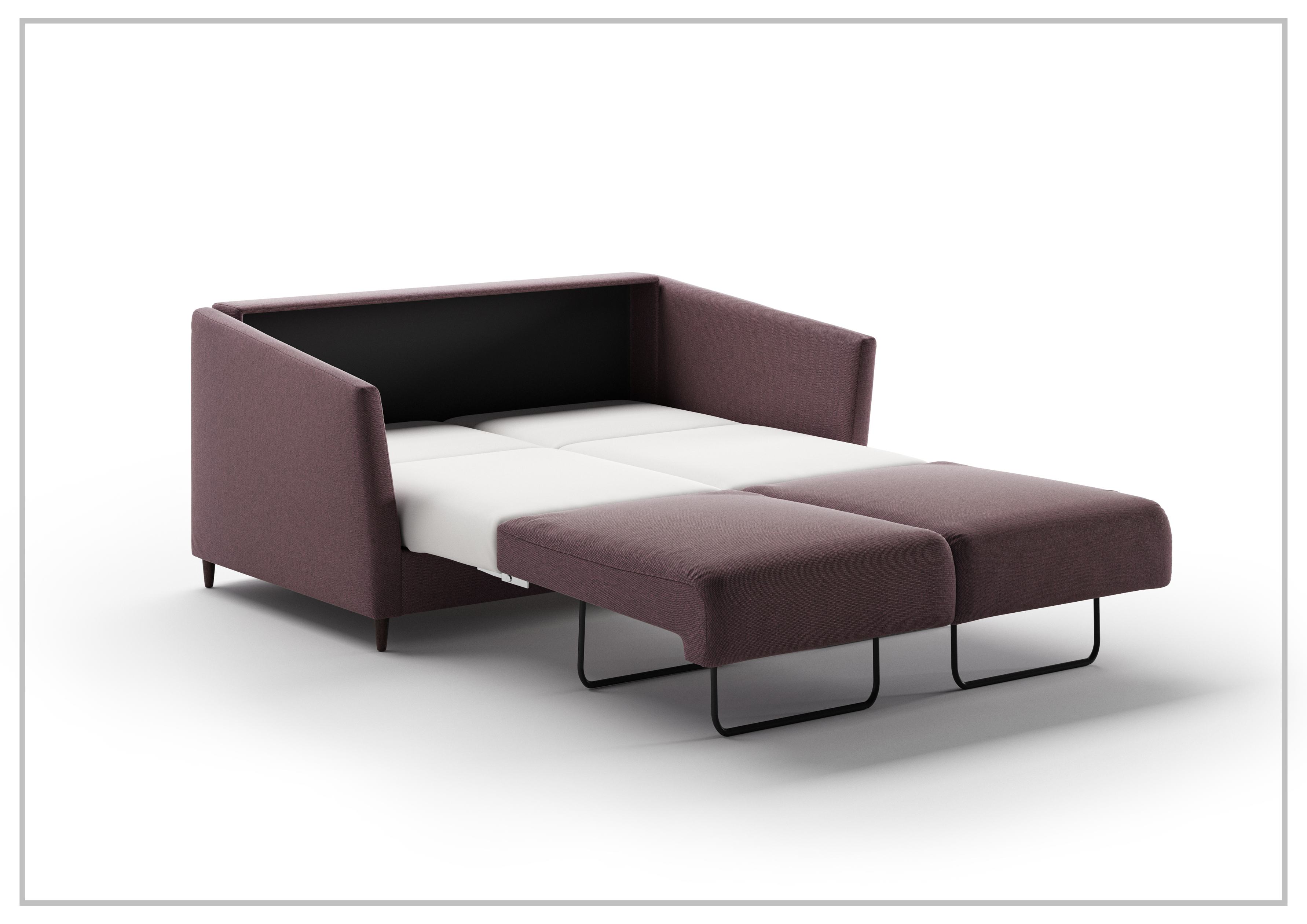 Luonto Erika Full XL Fabric Sofa Sleeper with Nest Mechanism - Comfortable Convertible Sleeper Sofa for Living Room, Guest Room & Small Spaces