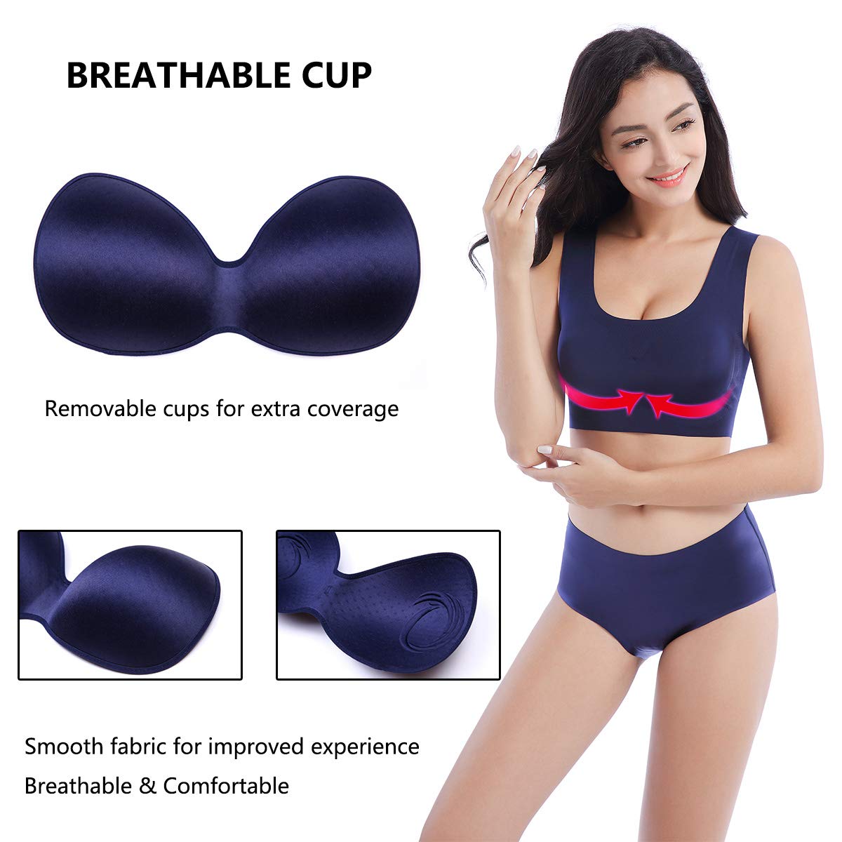 FEOYA Women's Seamless Sports Bras - Soft Wireless Comfort for Yoga, Running & Sleep | Breathable Support for Daily Wear & Active Lifestyles