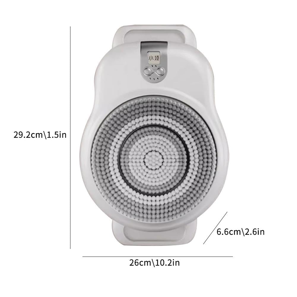Electric Back Scrubber for Shower - 360° Automatic Wall Mounted Exfoliating Bath Brush with Deep Cleansing Pad | Perfect for Elderly, Disabled & Hard-to-Reach Back Areas