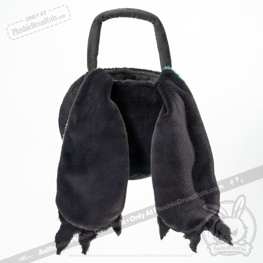 Plushie Dreadfuls Wraith Rabbit Head Bag - Soft Gothic Stuffed Animal Toy for Halloween Decor, Cosplay & Dark Aesthetic Collectors
