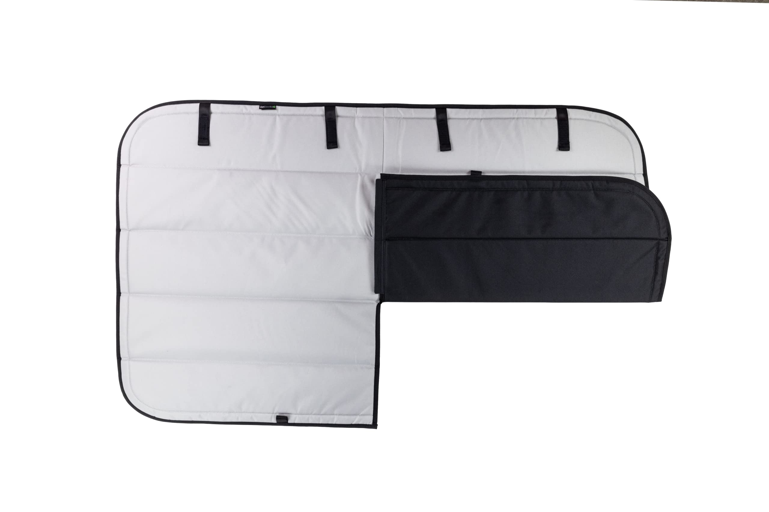 VanEssential Insulated Blackout Crew Window Cover for Ford Transit Van 2015-Present (Cool Gray) - Thermal Insulation, Privacy, Light Blocking - Perfect for Camping, Road Trips & Van Life