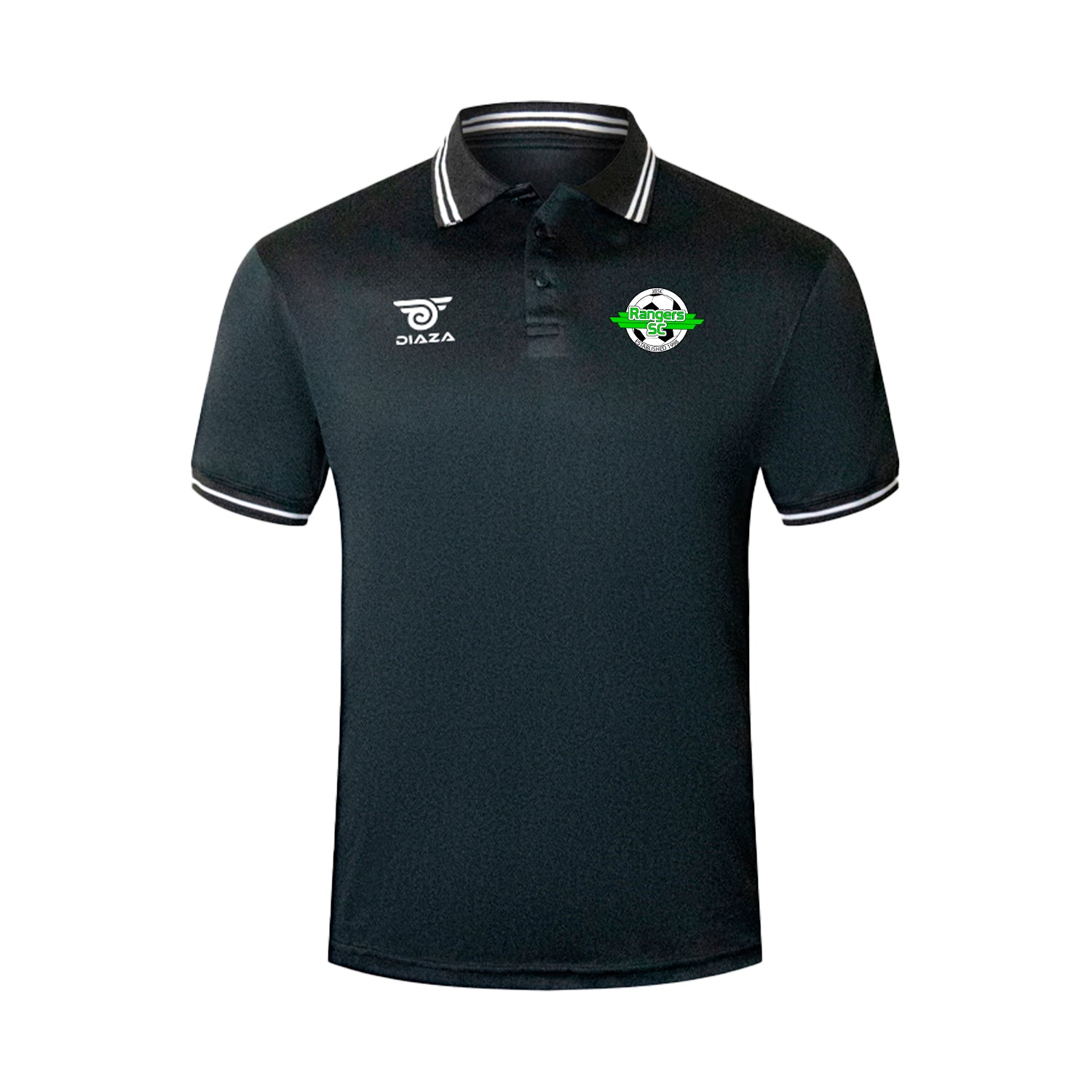Rangers SC Classic Polo Shirt for Men - Comfortable Breathable Cotton Golf Shirt - Perfect for Casual Wear, Sports & Outdoor Activities