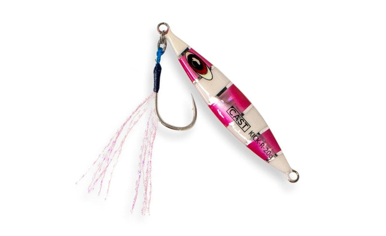 Cast Slow Pitch Jig Kick R 20g - Premium Saltwater Fishing Lure for Bass, Snapper & Grouper - Perfect for Deep Sea & Offshore Angling