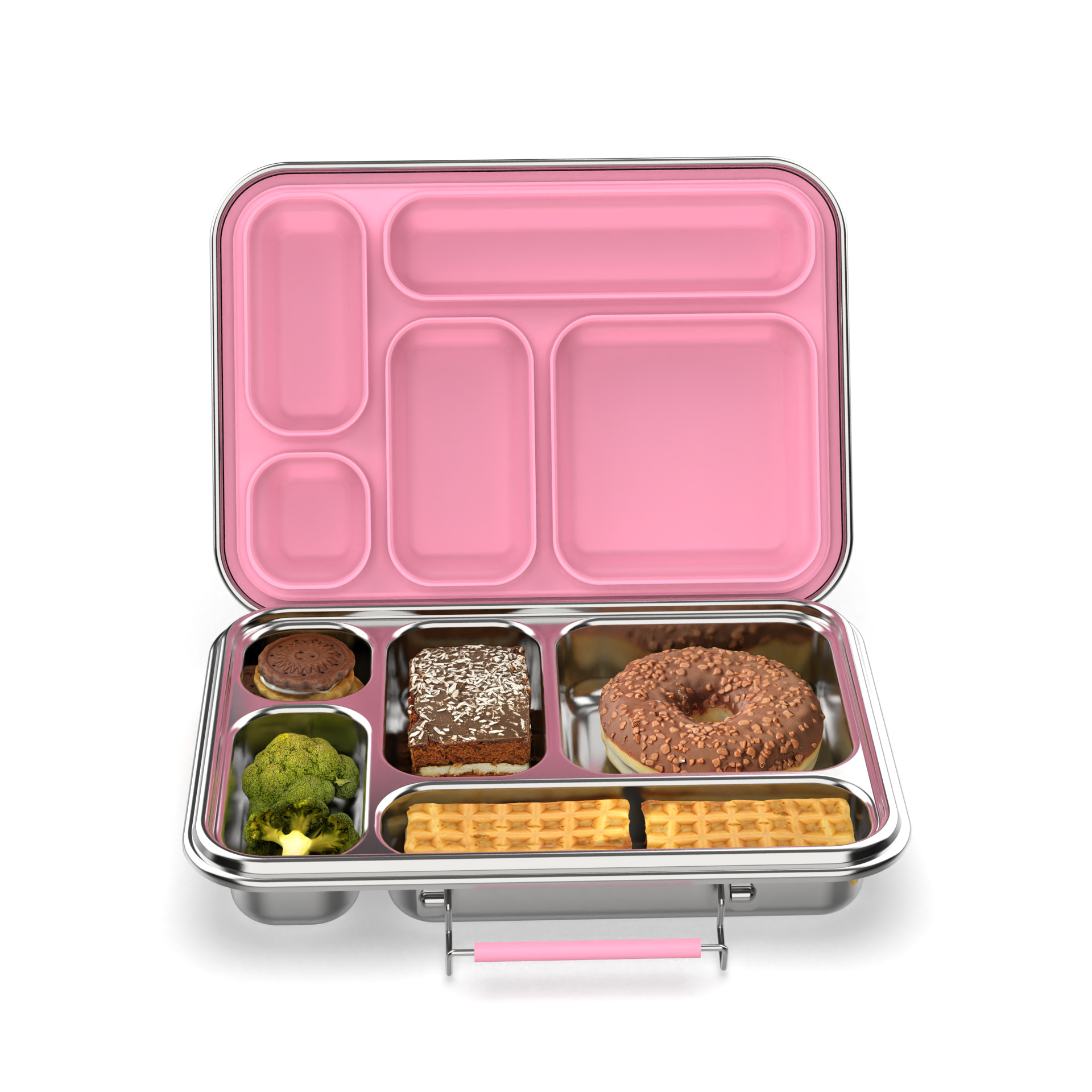 Leakproof 5-Compartment Stainless Steel Bento Lunch Box for Kids - 935ml (32oz) | Eco-Friendly & Durable Meal Container | Perfect for School, Picnics & Travel