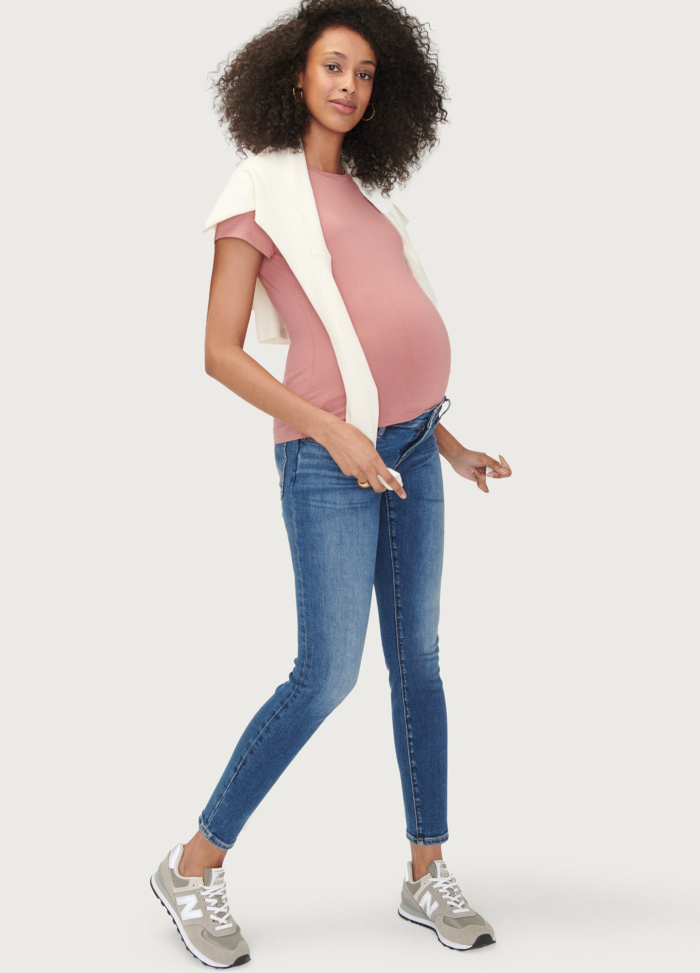 Best Slim Maternity Jeans for Pregnant Women - Comfortable Stretch Denim Pants for Everyday Wear & Office Outfits