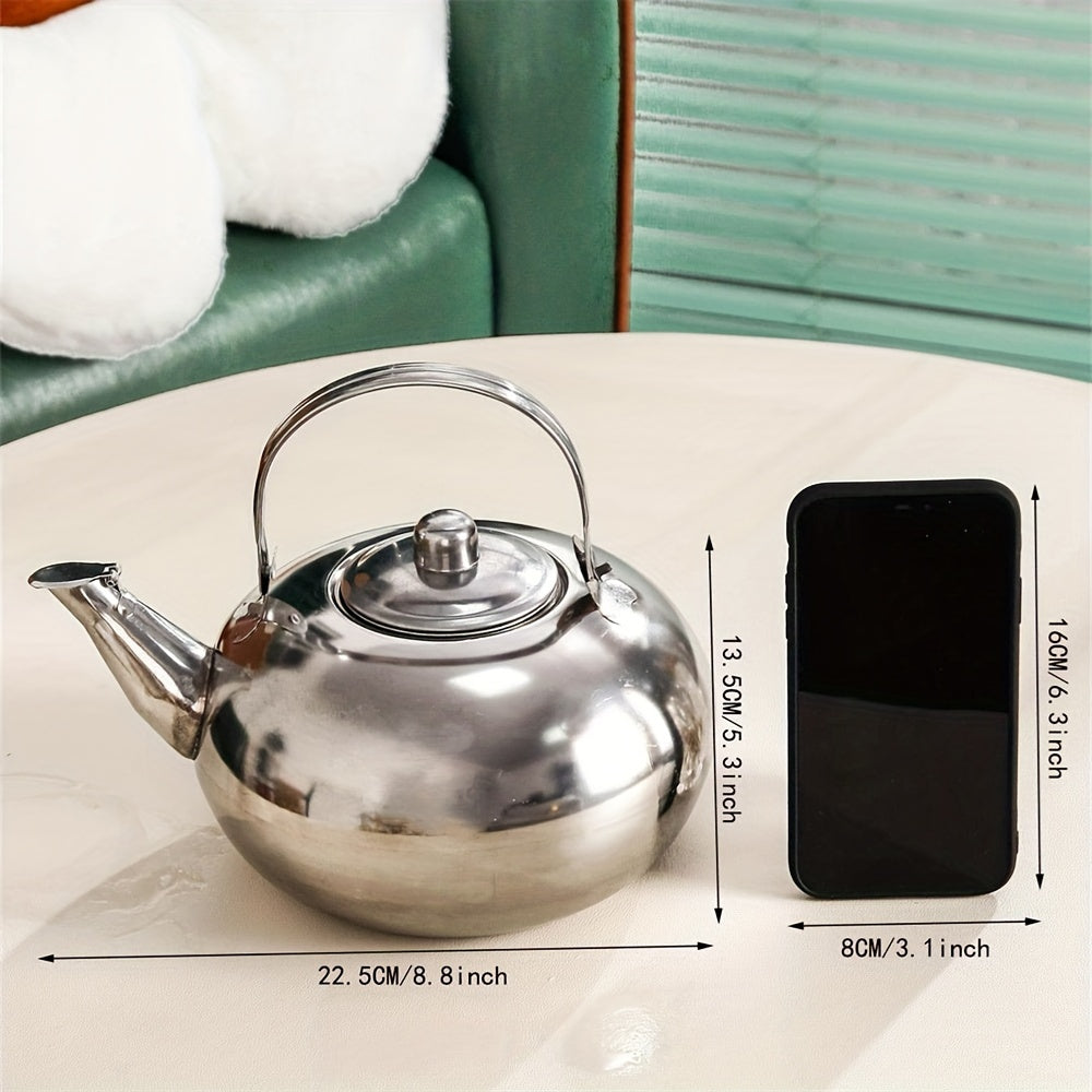 Premium Stainless Steel Water Kettle - 1.8L Large Capacity, Fast Boiling & Durable Thickened Design - Ideal for Camping, Hiking, Picnics & Outdoor Adventures - Perfect for Tea, Coffee & Hot Water On-The-Go