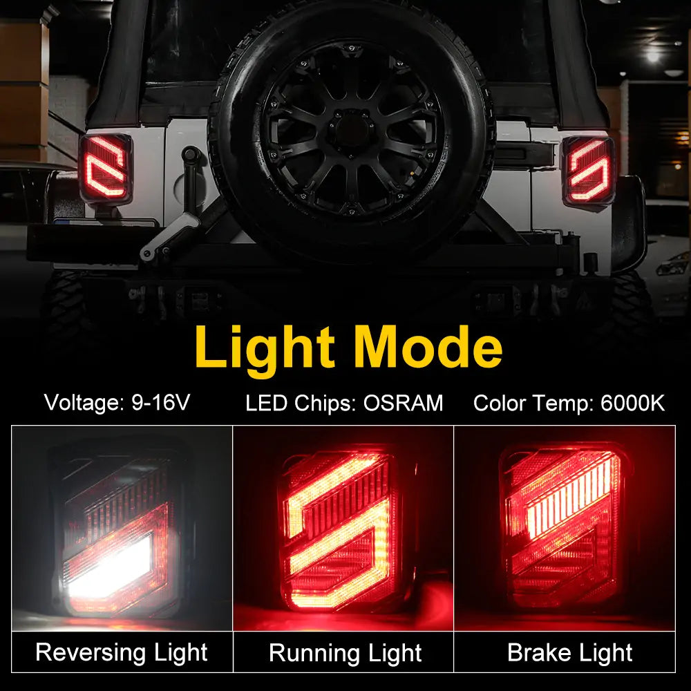 7 LED Headlight with Halo DRL and Turn Signal Lights & Smoked LED Tail Light Combo - High Performance Lighting Kit for Trucks, Jeeps, SUVs - Perfect for Off-Roading, Night Driving and Custom Vehicle Upgrades
