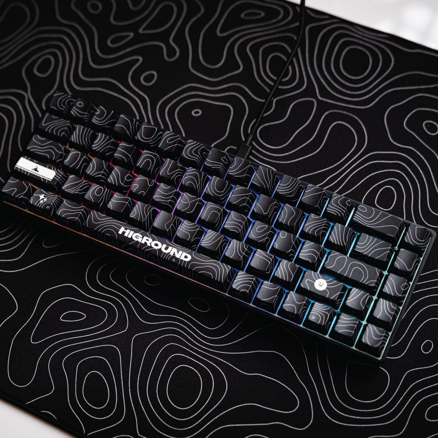 BLACKICE Bundle - Basecamp 65+ Keyboard & XL Gaming Mousepad Set | Perfect for PC Gaming, Office Work, and Streaming Setup