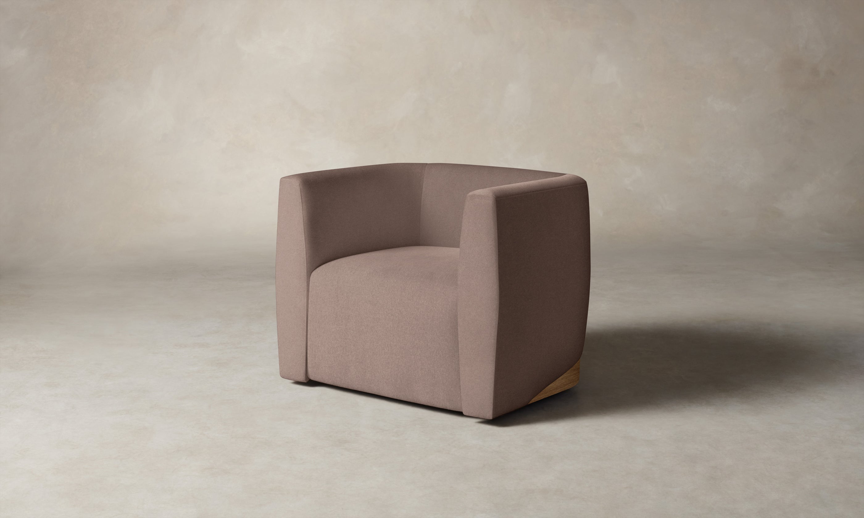 Henri Swivel Chair - Luxurious Mohair Upholstery in Peony Pink - Perfect for Living Room, Bedroom, or Office Decor