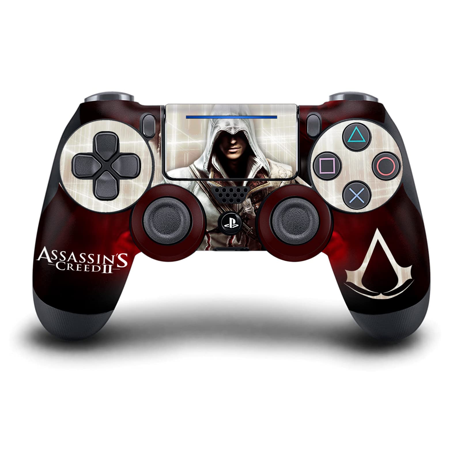 Officially Licensed Assassin's Creed Vinyl Sticker Skin for Sony PS4 DualShock 4 Controller - Gaming Decal with Cover Art II Graphics - Perfect for Gaming Enthusiasts & Collectors