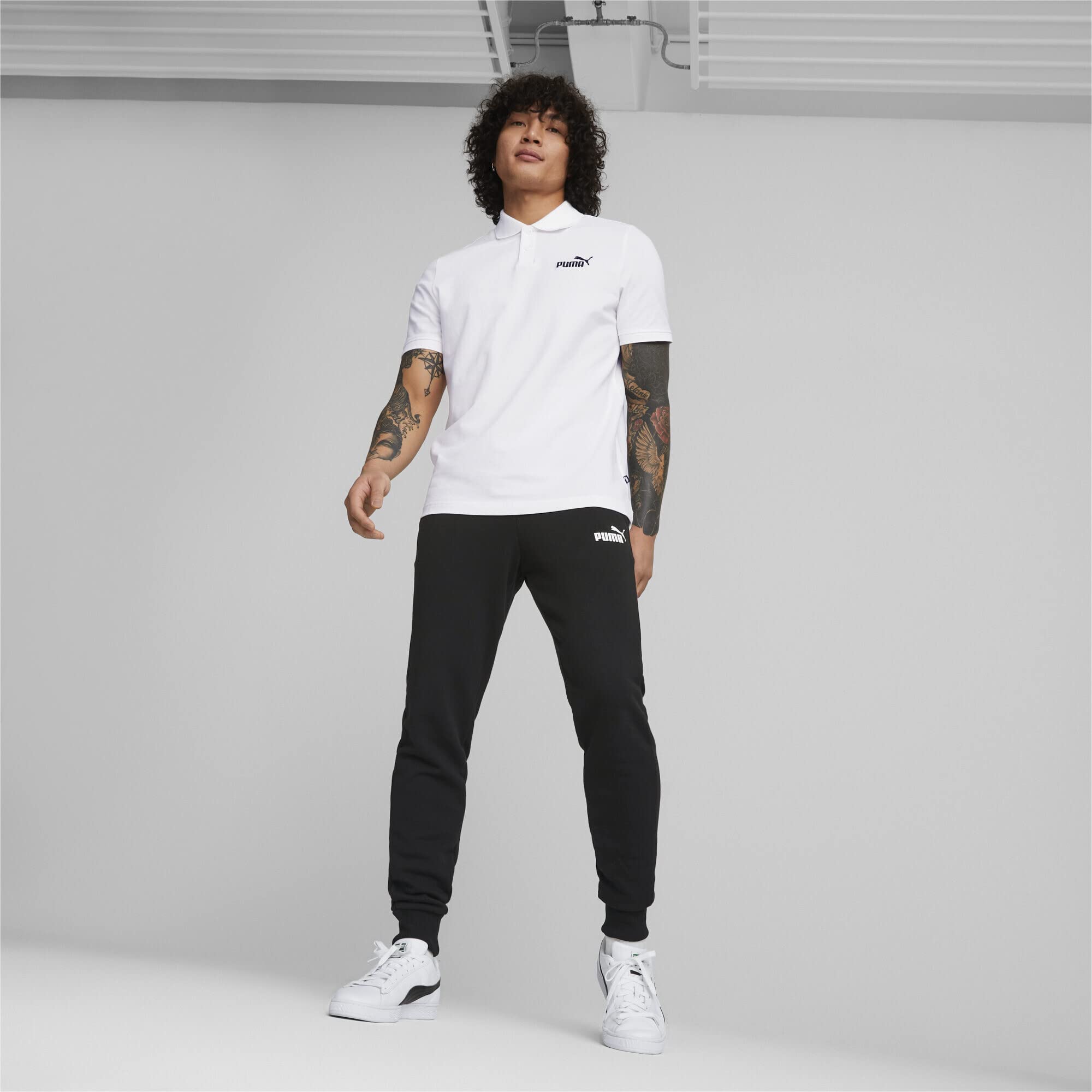 PUMA Essentials Logo Men's Tracksuit Bottoms - Comfortable Athletic Jogger Pants for Gym, Running & Casual Wear