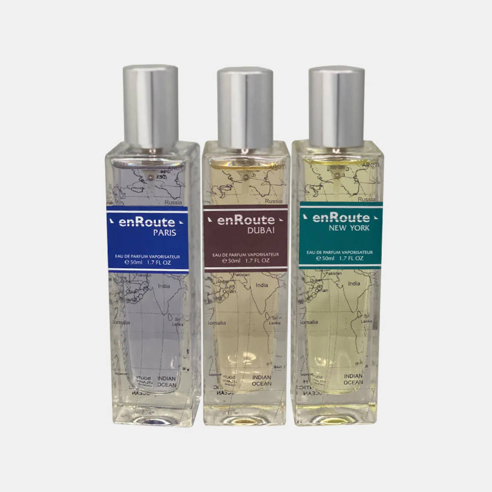En Route Pour Homme EDP Fragrance Gift Set - 3 x 50ml Luxury Cologne for Men - Perfect for Date Night, Office & Special Occasions