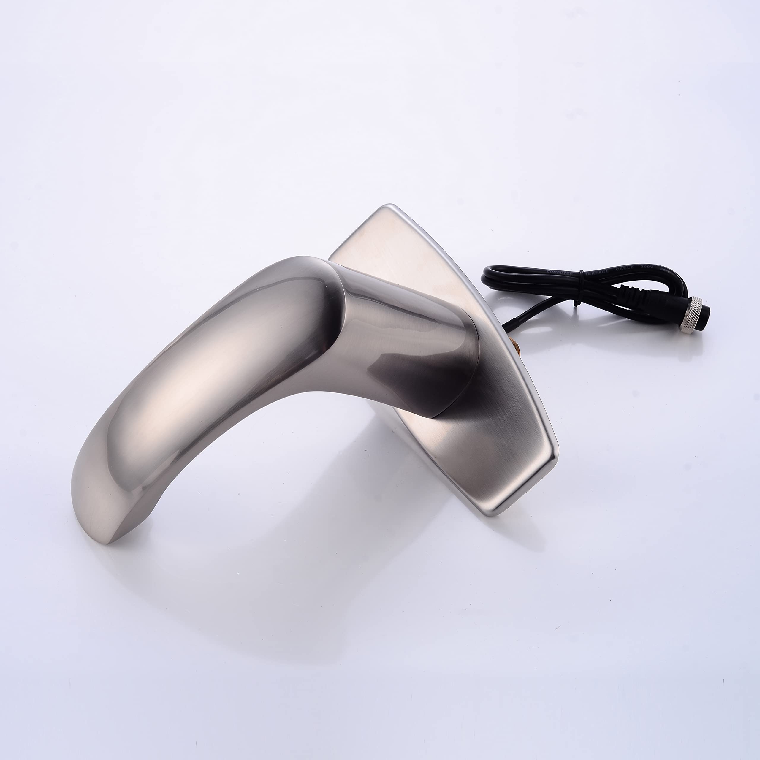 Hands Free Automatic Motion Sensor Bathroom Faucet - Touchless Bathroom Sink Faucet with Mixing Valve & Cover Plate, Brushed Nickel - Ideal for Home, Office & Public Restrooms