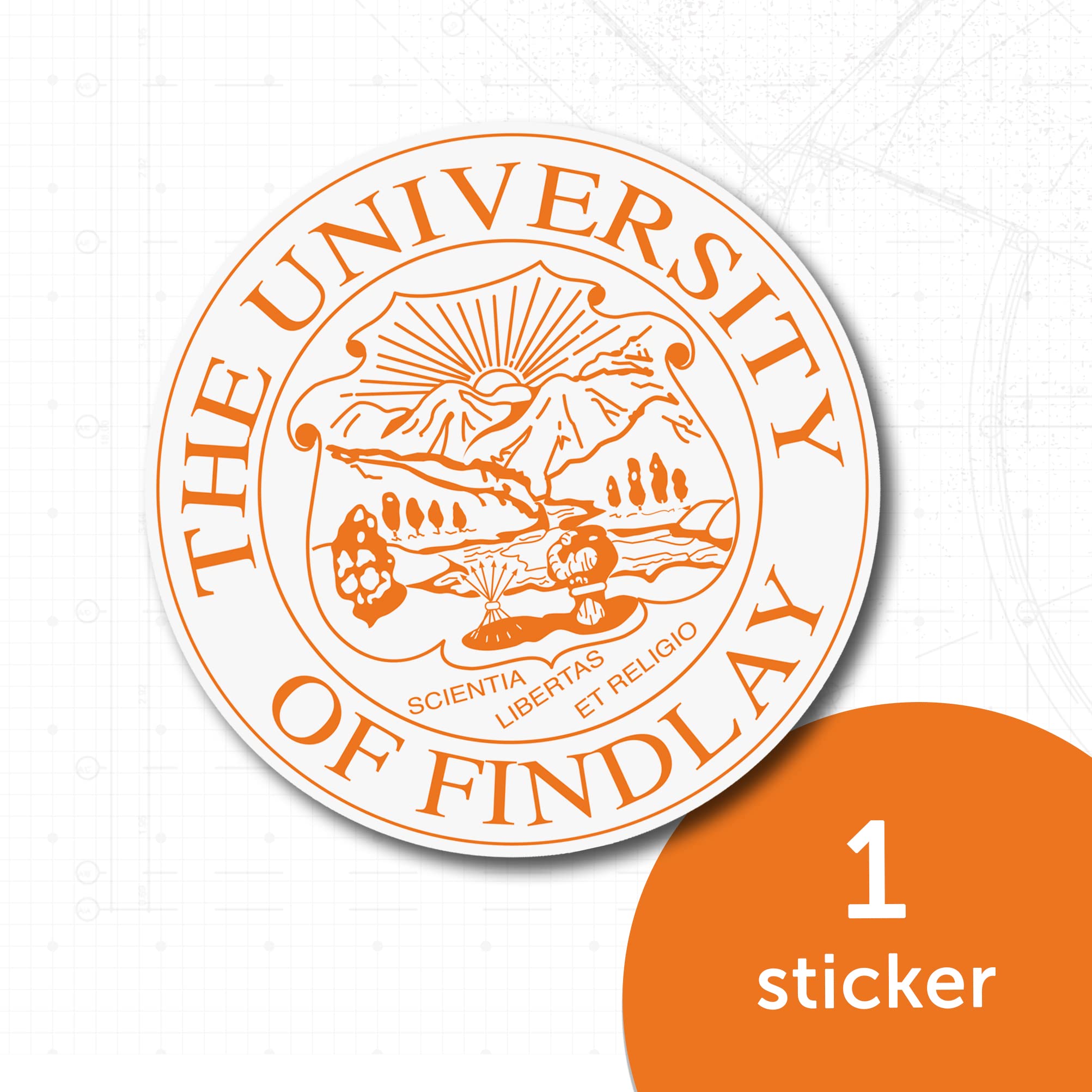 University of Findlay UF Oilers Desert Cactus Vinyl Decal Sticker - Waterproof for Laptop, Water Bottle, Car, Scrapbook - Perfect for College Students, Alumni, Sports Fans (IND 00007)