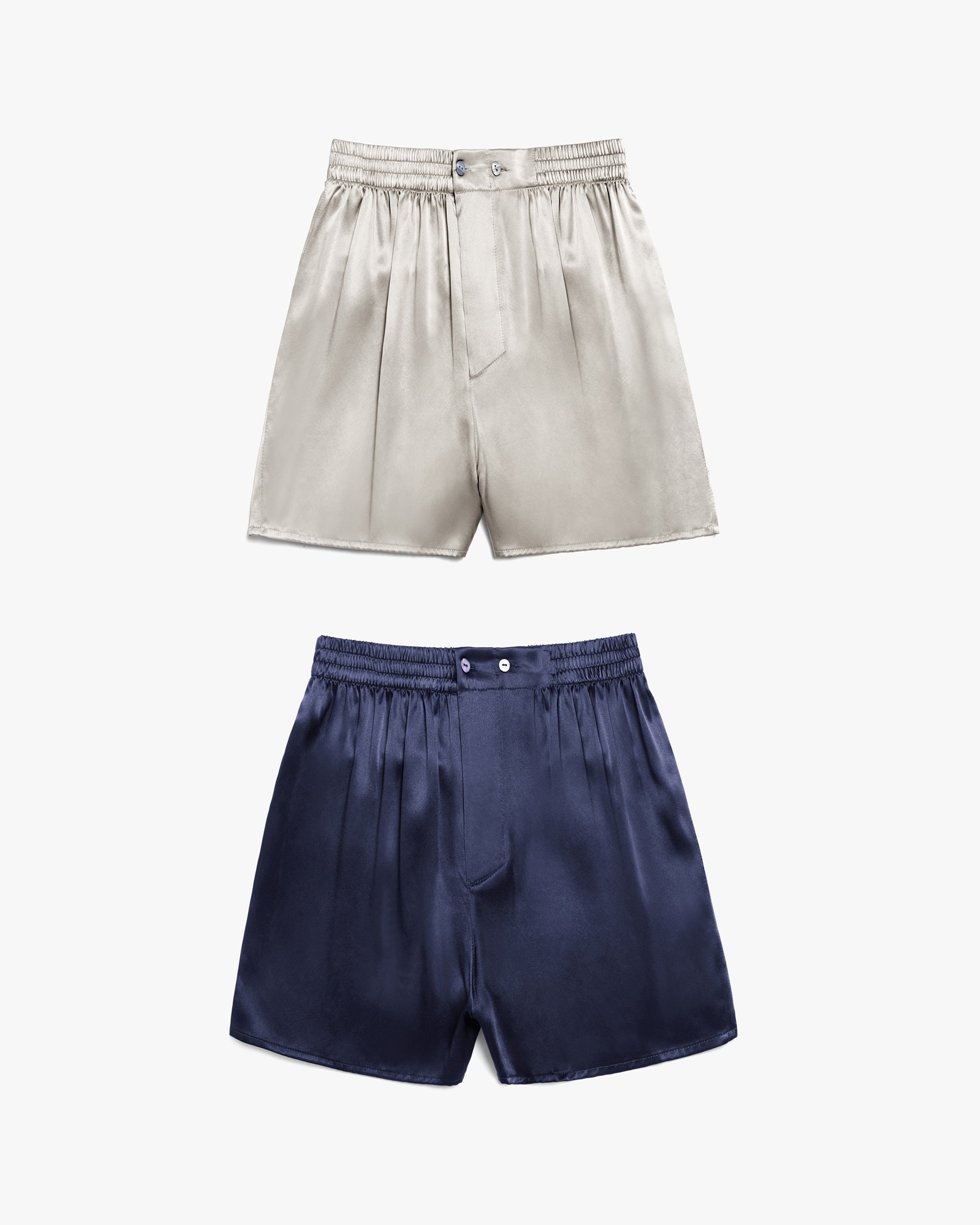 Premium Silk Boxer Shorts for Men - Luxury Fitted & Draping Design - Breathable Comfort Underwear for Sleep, Lounge & Special Occasions