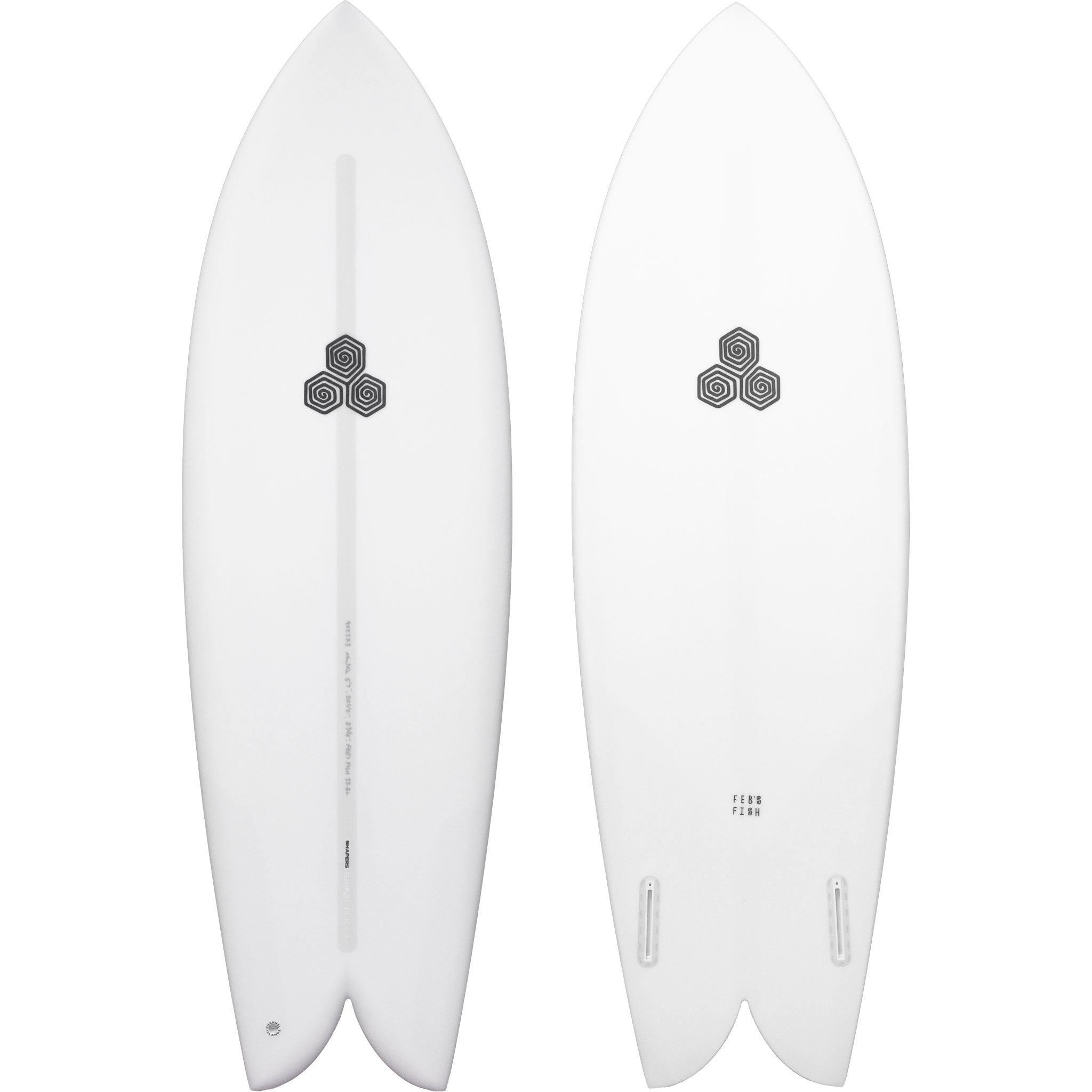 Channel Islands Febs Fish 6'3 Spine Tek EPS Medium Futures Surfboard - High Performance Fish Surfboard for Small to Medium Waves - Perfect for Beach Breaks, Point Breaks and Everyday Surfing