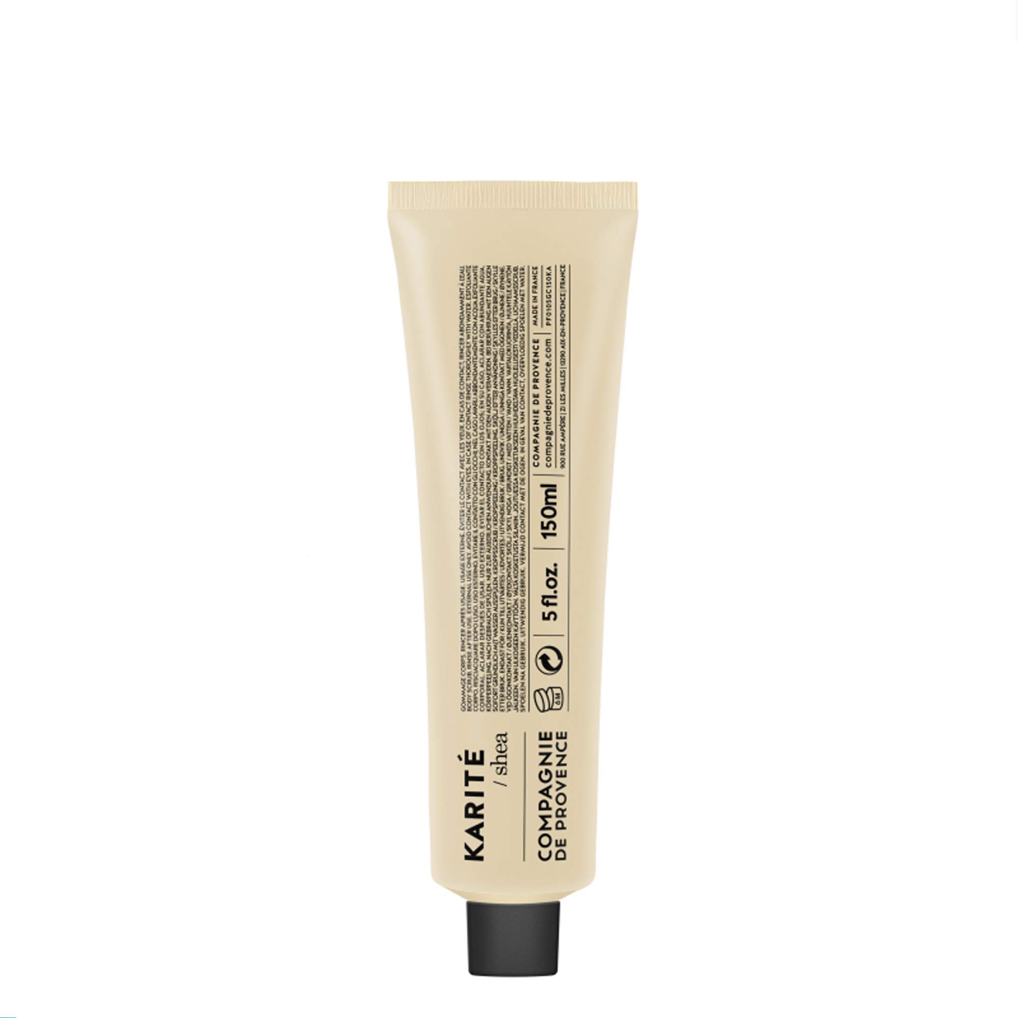 Compagnie De Provence Shea Butter Body Scrub - 150ml Exfoliating Moisturizer for Dry Skin - Perfect for Spa Day & At-Home Self Care Routine