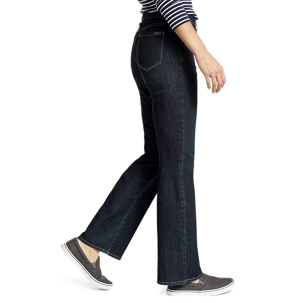 Eddie Bauer Women's Voyager High-Rise Bootcut Jeans - Classic Fit Stretch Denim Pants for Hiking, Travel & Everyday Comfort