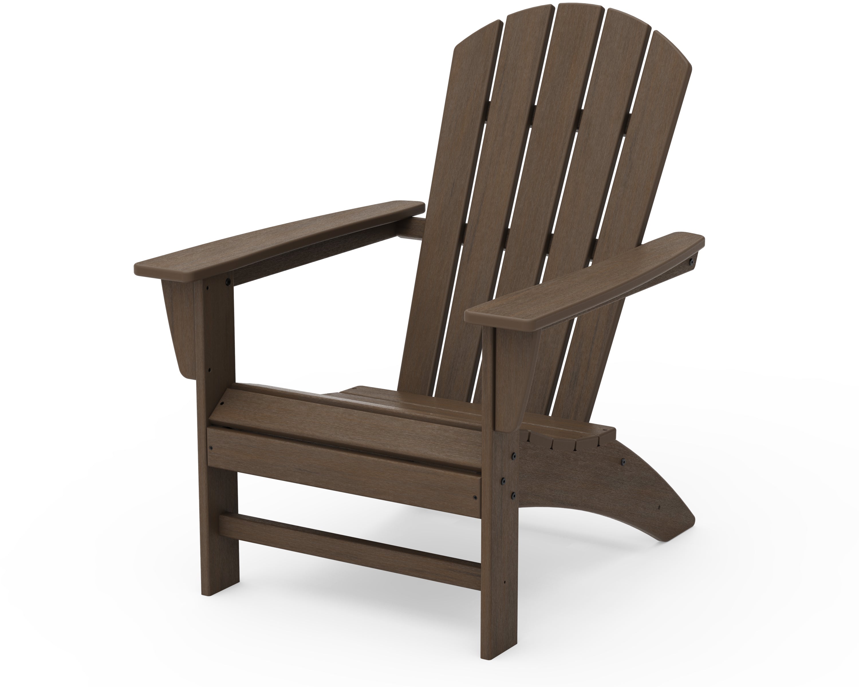 Durable POLYWOOD Nautical Adirondack Chair - All-Weather Outdoor Furniture for Patio, Poolside & Beach Relaxation
