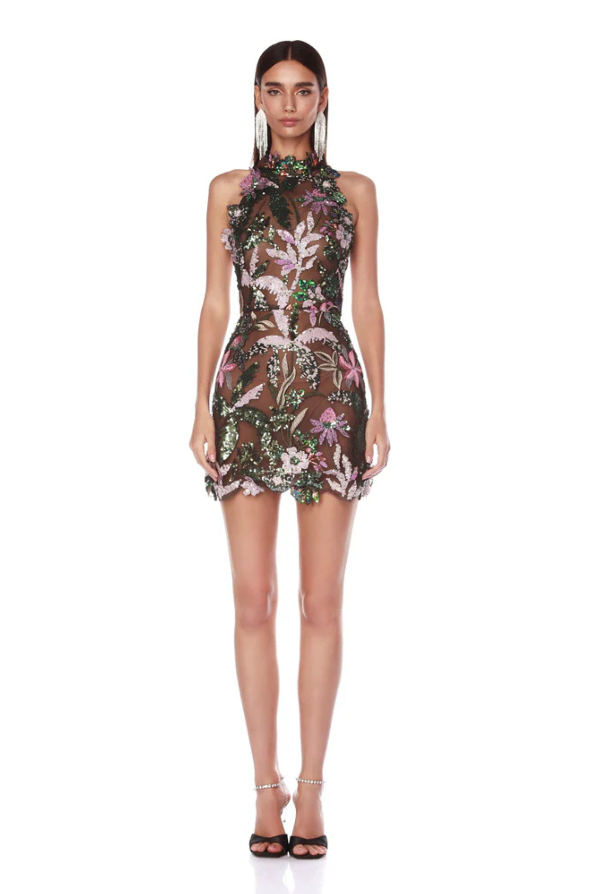 Antonia Embroidered Mini Dress - Floral Summer Party Dress for Women, Perfect for Weddings, Dates & Cocktail Events