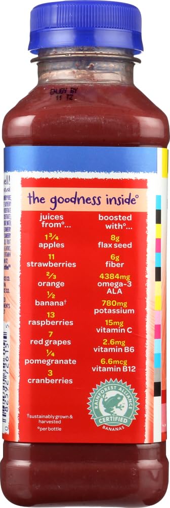 Naked Red Machine Smoothie 15.2 Fl Oz - Antioxidant Fruit & Veggie Blend - Perfect for Post-Workout Recovery & Healthy Breakfast