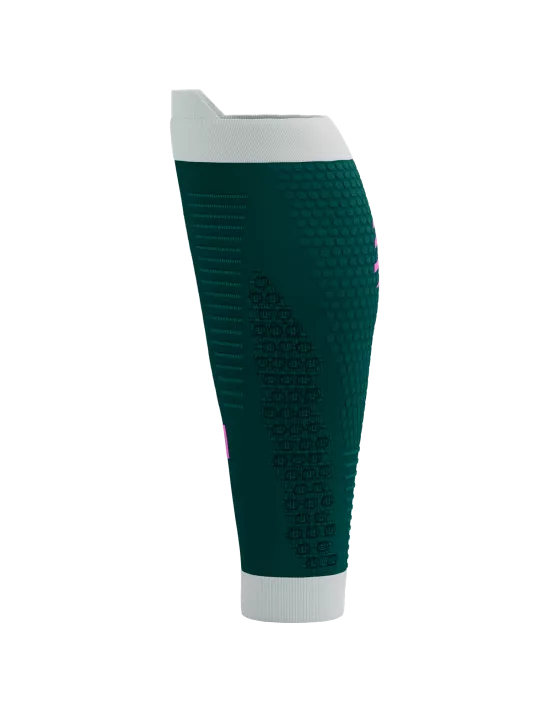 Compressport Unisex R2 3.0 Calf Sleeves - Storm/White | Performance Compression Support for Running, Cycling & Recovery | Perfect for Athletes & Fitness Enthusiasts