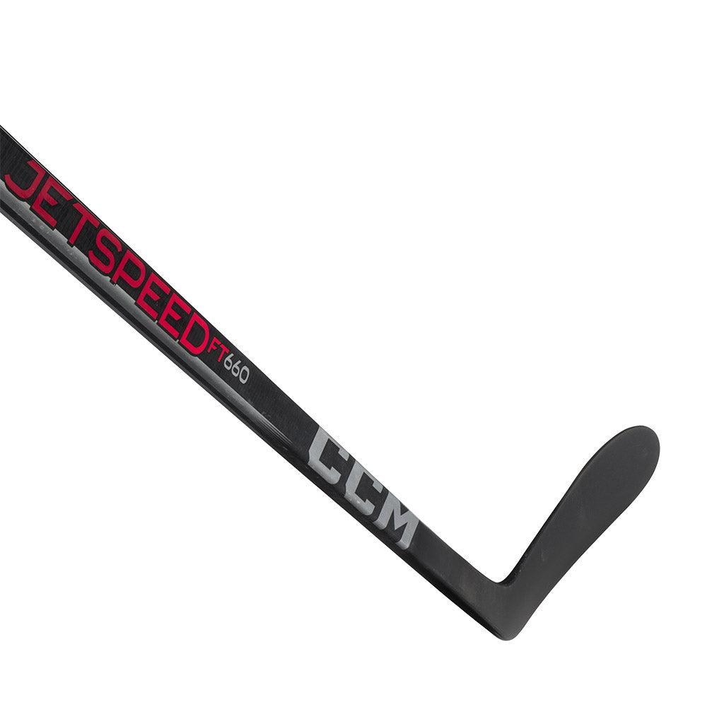CCM Jetspeed FT660 Senior Ice Hockey Stick - Lightweight Carbon Fiber Hockey Stick for Men & Women - Perfect for Competitive Play & Training on Ice
