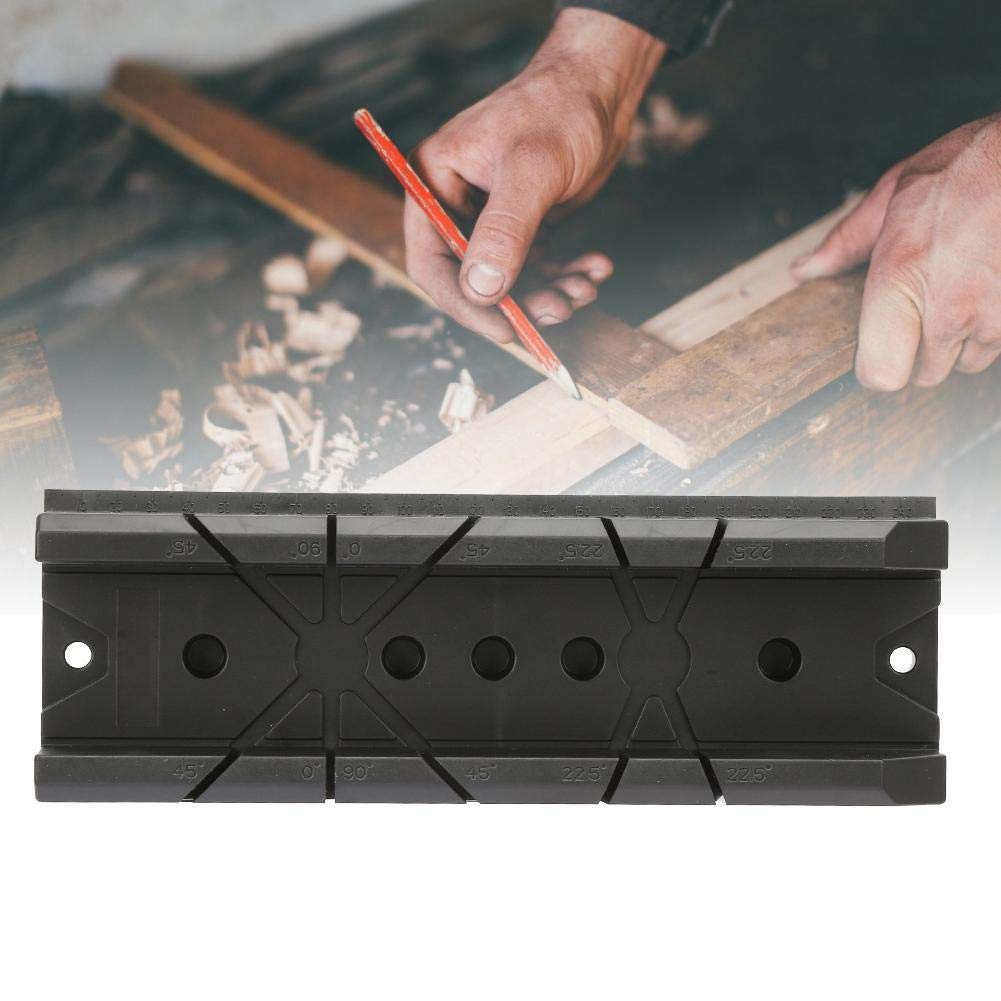 Wood Miter Saw Box - 0/22.5/45/90 Degree Cutting Tool for Woodworking & Gypsum