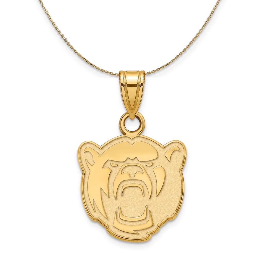 14k Yellow Gold Baylor U Necklace - Elegant Gift for Her