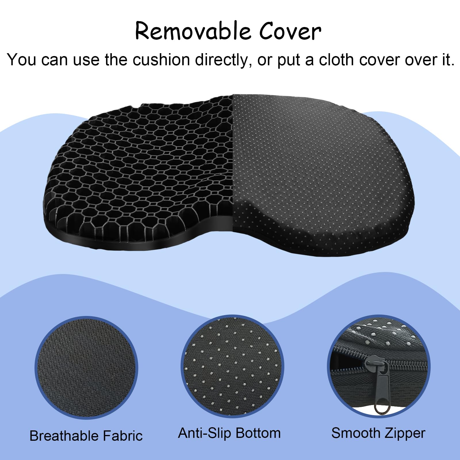 **Premium Anti-Slip Kayak Seat Cushion – Thick Waterproof Gel Pad for Kayak, Canoe & Rowing – Comfortable & Durable Kayak Accessory for Fishing & Outdoor Adventures – Ideal for Long Trips & Rough Waters**