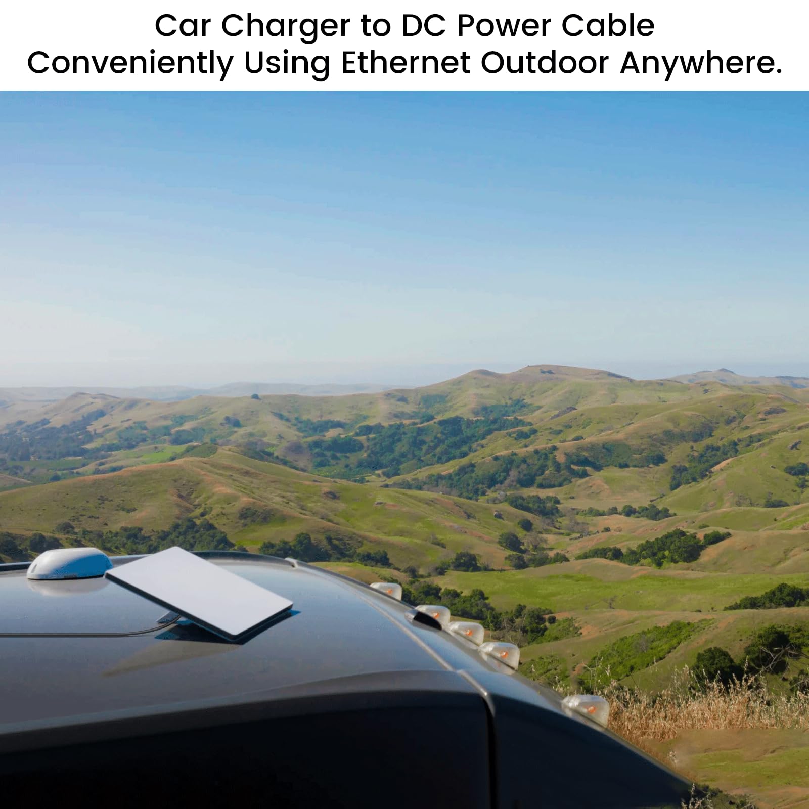 16ft Waterproof DC Car Charger Cable for Starlink Mini - 5M Long Auto Power Supply Cord for Satellite Mini - Perfect for Road Trips, Camping & RV Power Needs