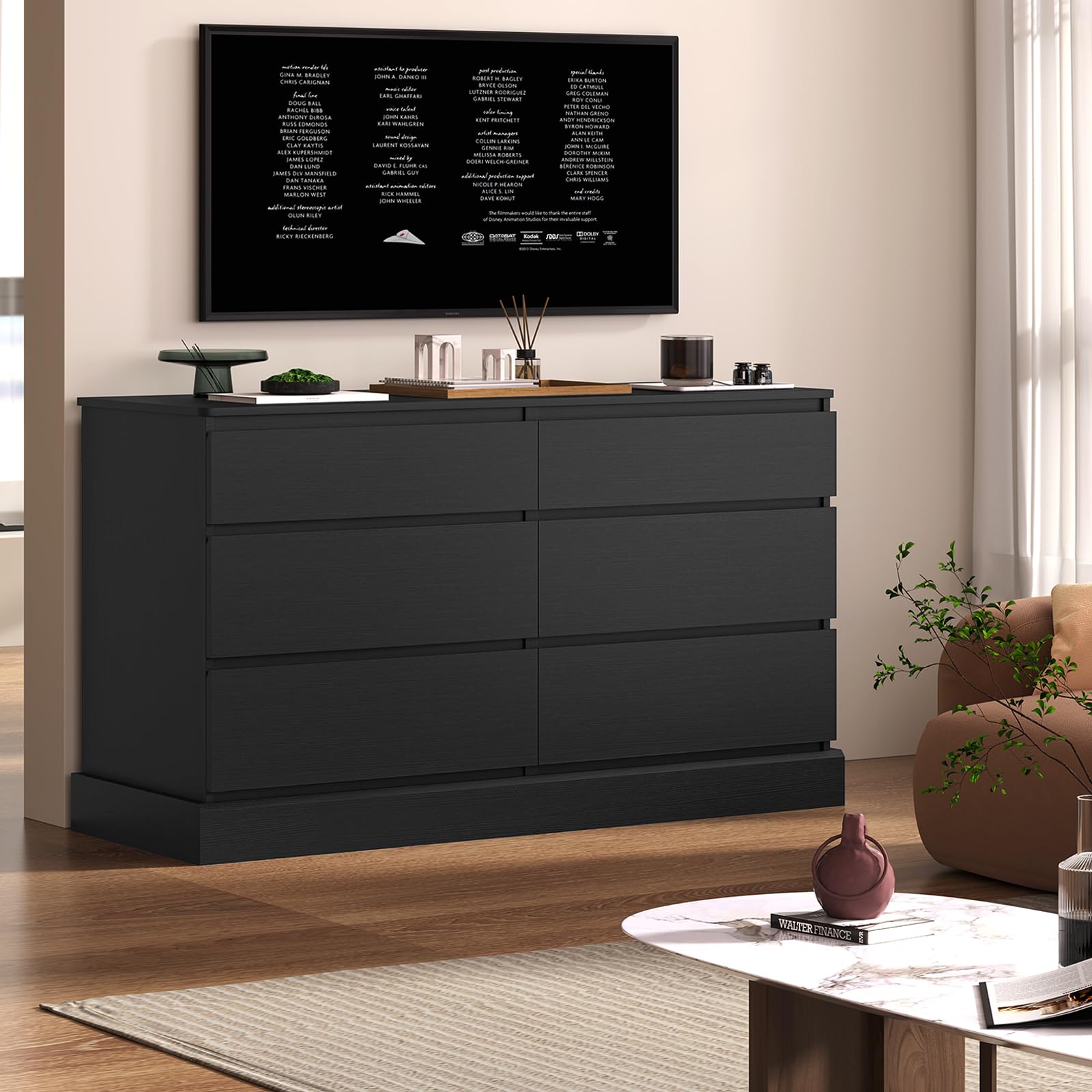 Hasuit 6-Drawer Double Dresser, 51.5