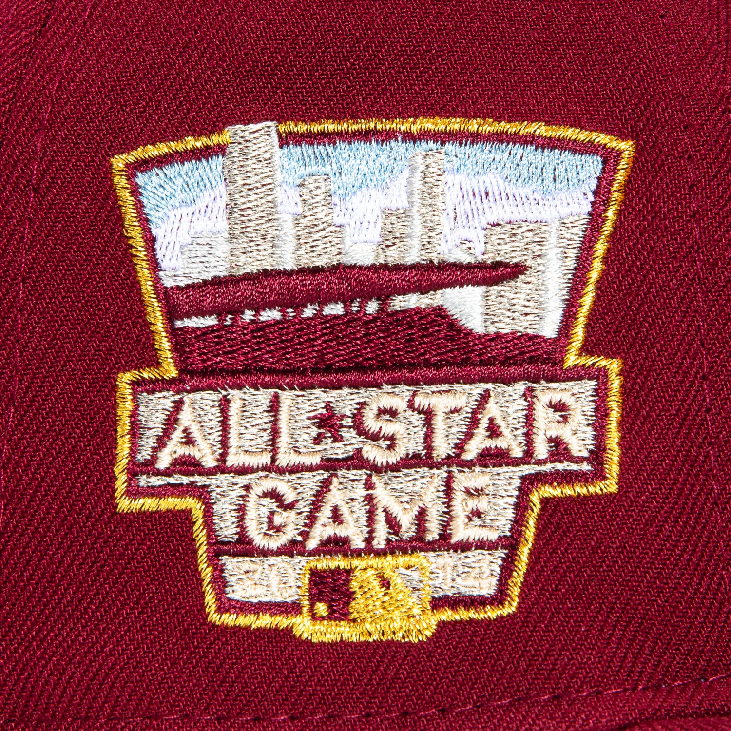New Era 59Fifty Minnesota Twins 2014 All-Star Game Patch Snapback Hat - Cardinal, Metallic Silver & Gold | MLB Baseball Cap for Men & Women | Perfect for Games, Collecting & Streetwear Fashion